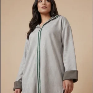 jellaba noire classique broderie Élégante – coupe moderne (copy)