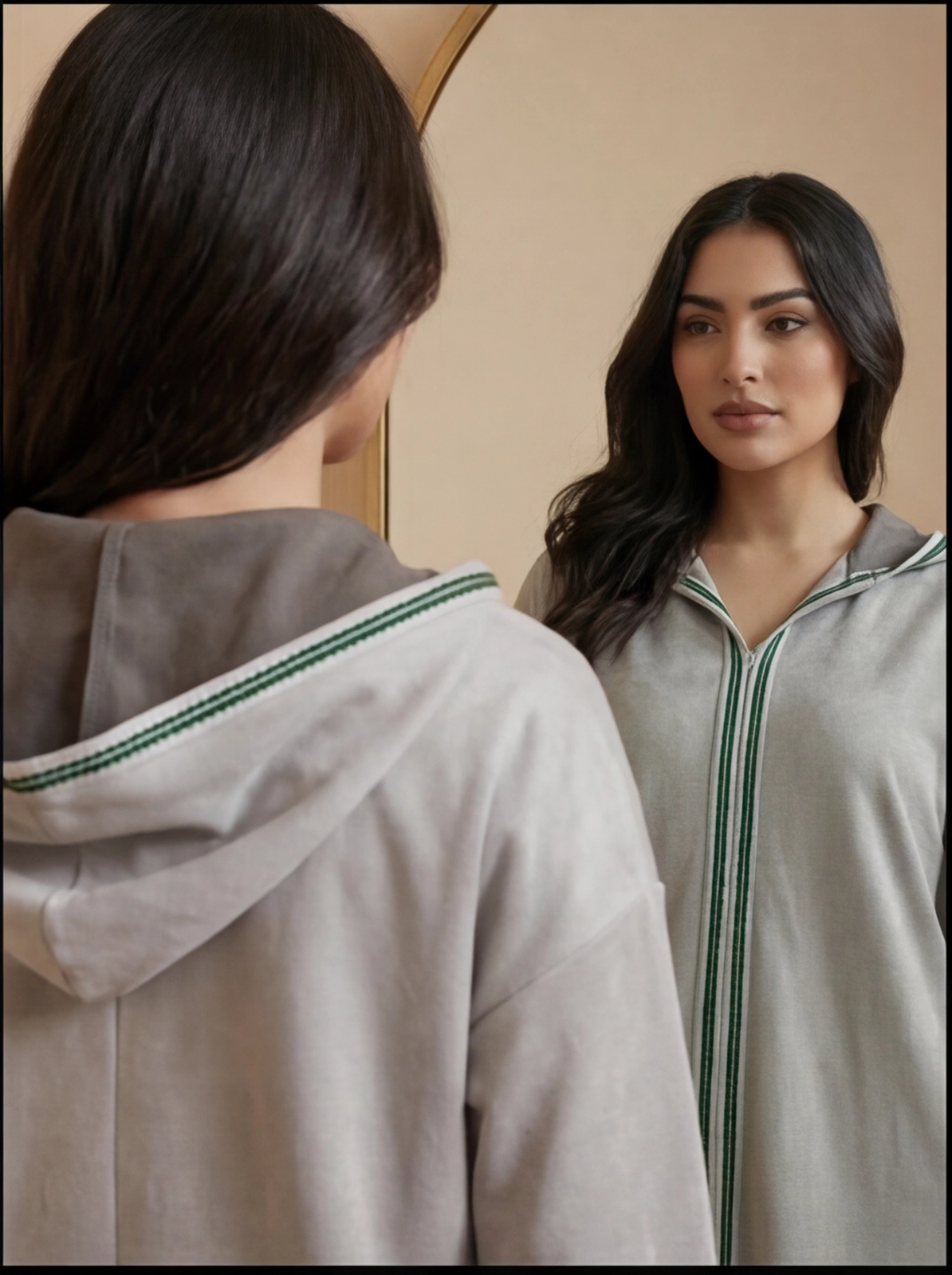 jellaba noire classique broderie Élégante – coupe moderne (copy)